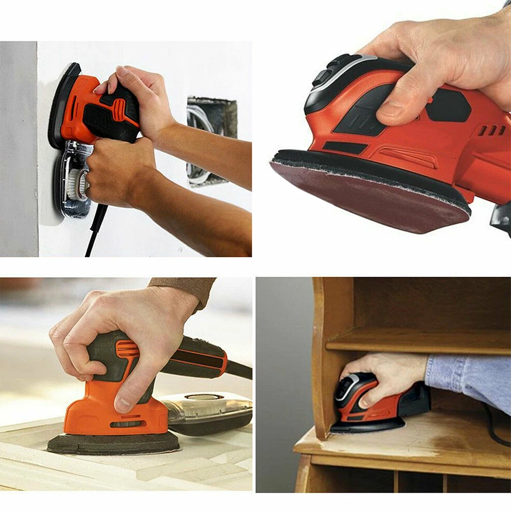 30 шт. 80 мм наждачная бумага с крючком и петлей треугольная подходит для 3-1/8