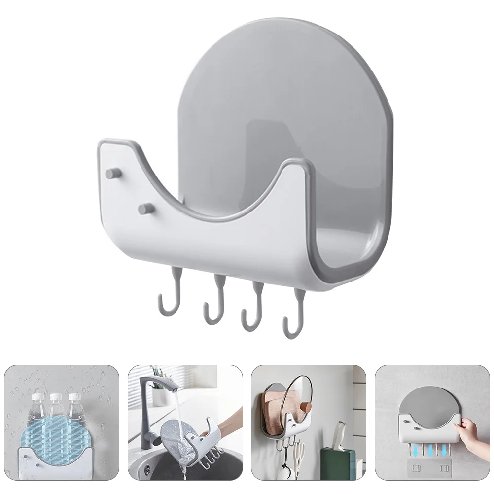 

Wall Kitchen Organizer Rack Mounted Utensil Holder Board Cabinet Pot Cutting Chopping Shelf Hanger Bathroom Organization Storage