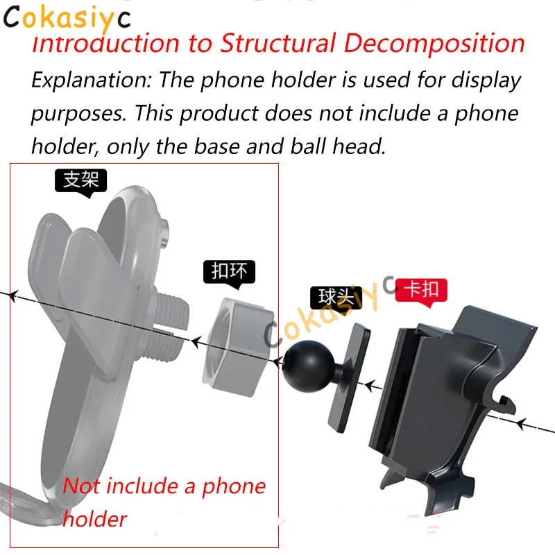 Автомобильный держатель для телефона специальные крепления Ford EDGE ST 2015-2021