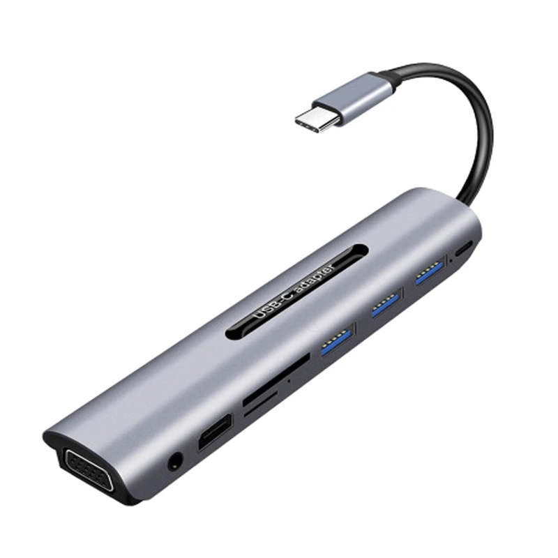 

Док-станция 9 в 1 USB3.1 Type-C, совместимая с HDMI