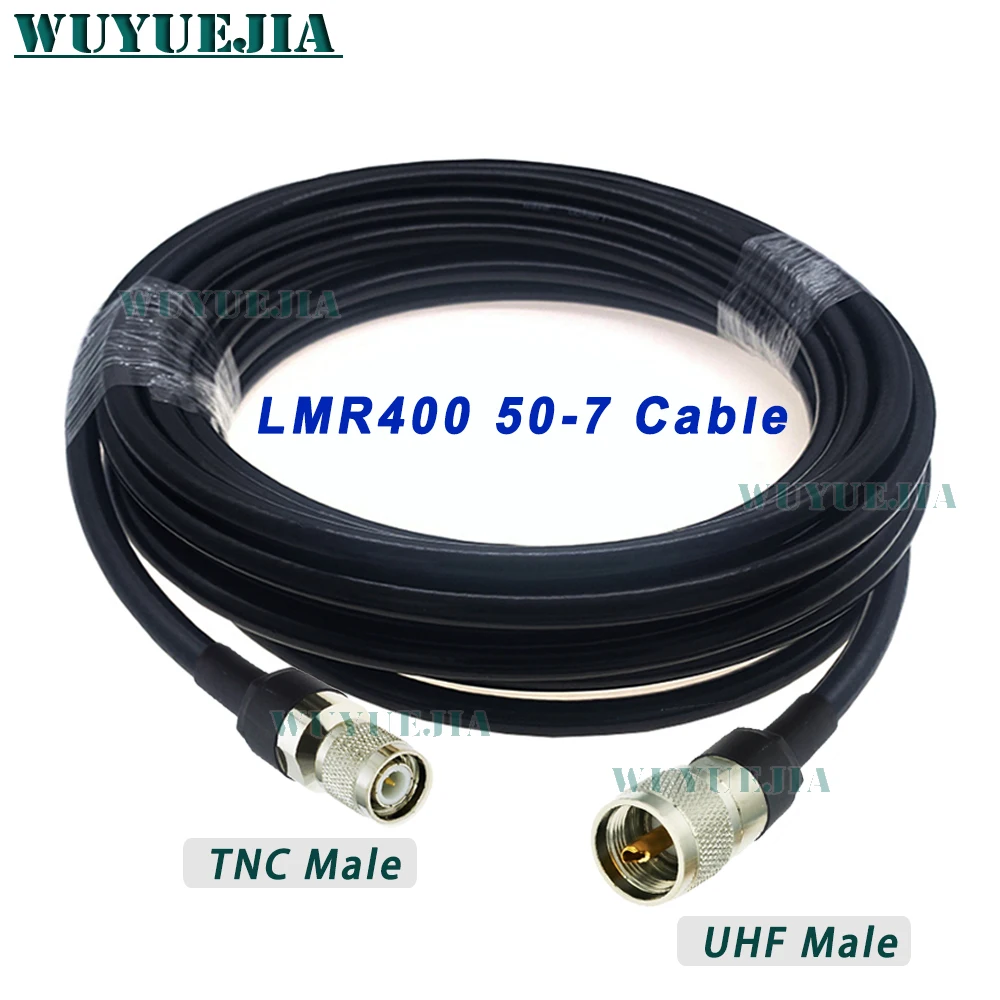 

UHF Male to TNC Male 50-7 LMR400 Cable 50 Ohm RF Coaxial Pigtail High Quality Low Loss RF Coax Cable Jumper Cord 0.5~30Meters