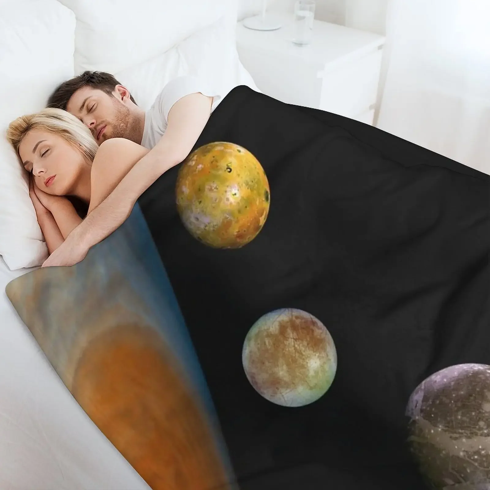 Юпитер Io Европа Ganymede Callisto Space Пледы и пледы Персонализированный подарок Детские