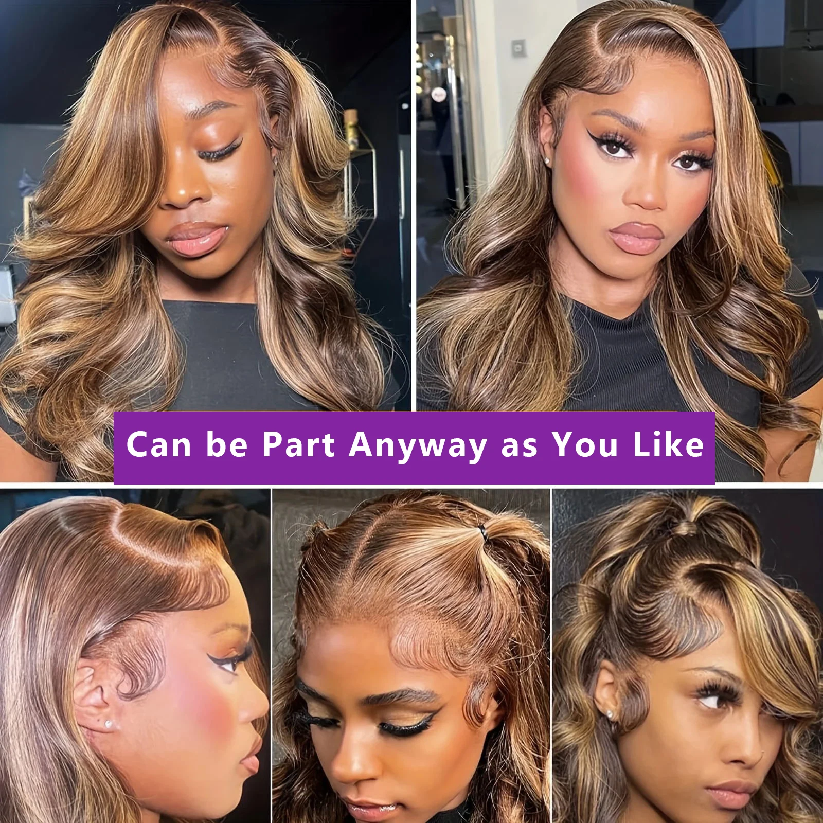 Парик женский из натуральных волос 13x4 13x6 34/36 дюймов