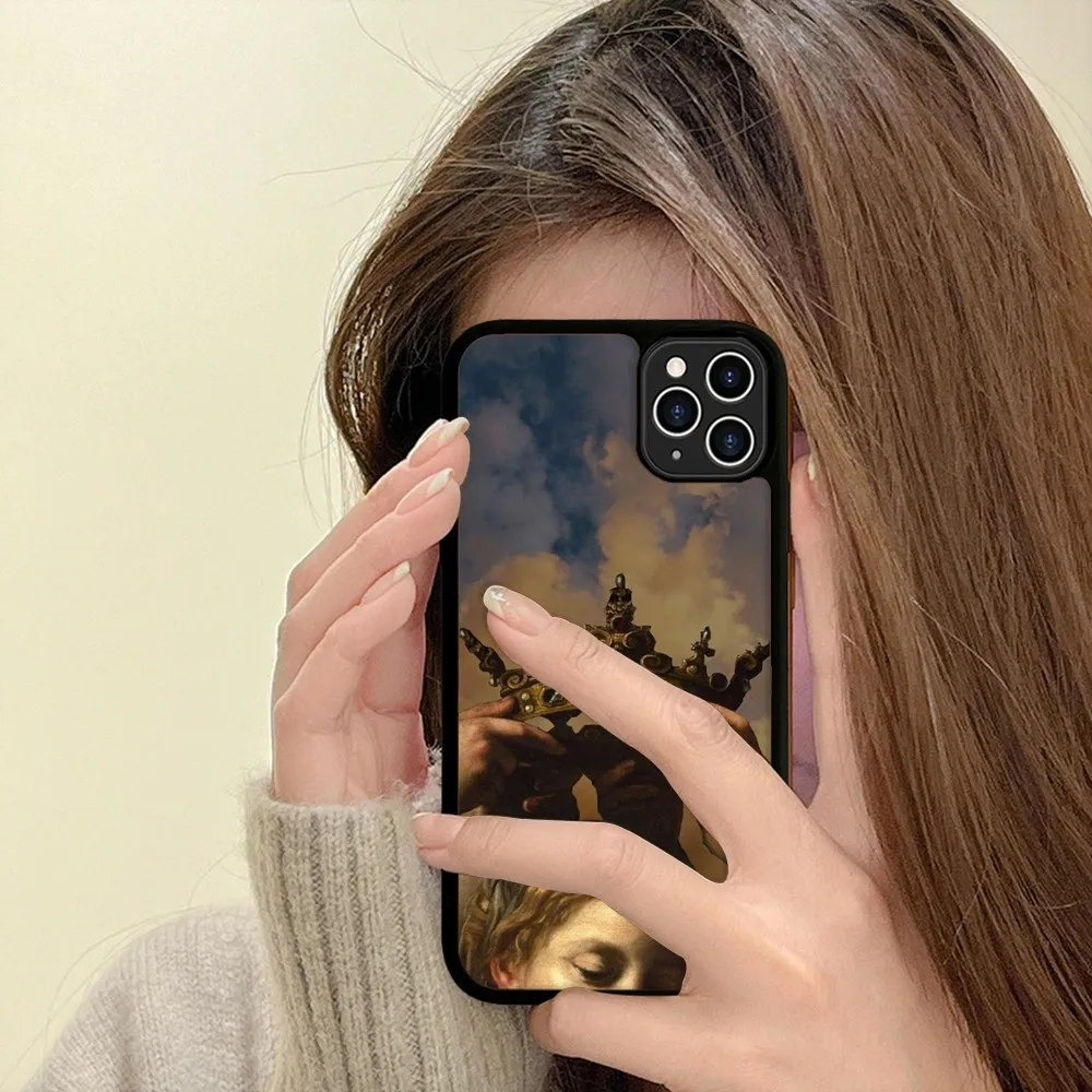 Renaissance Art Painting  Phone Case Silicone PC+TPU Case For iPhone 14 11 12 13 Pro Max 8 7 6 Plus X XR Hard Fundas