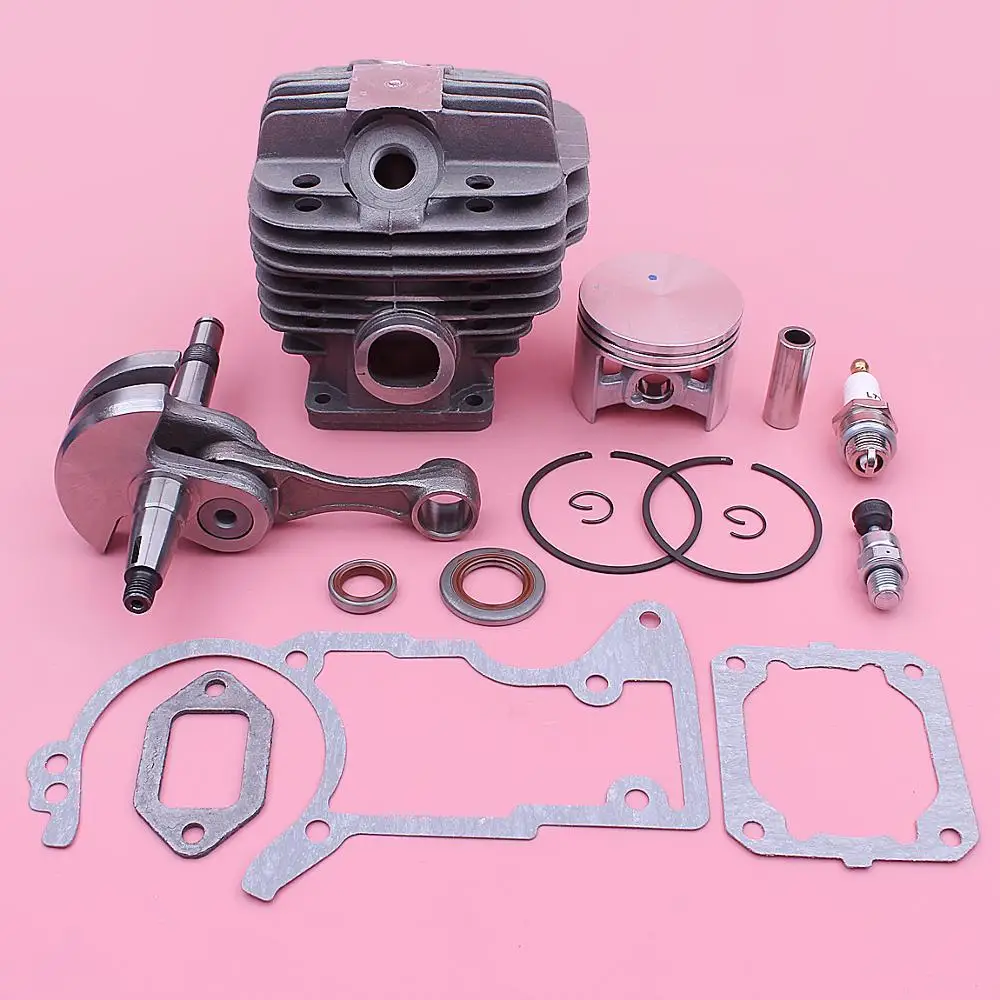 

52mm Cylinder Crankshaft Oil Seal Piston Kit For Stihl MS440 044 Chainsaws 1128 020 1227, 1128 029 2301 w Complete Gaskets Set
