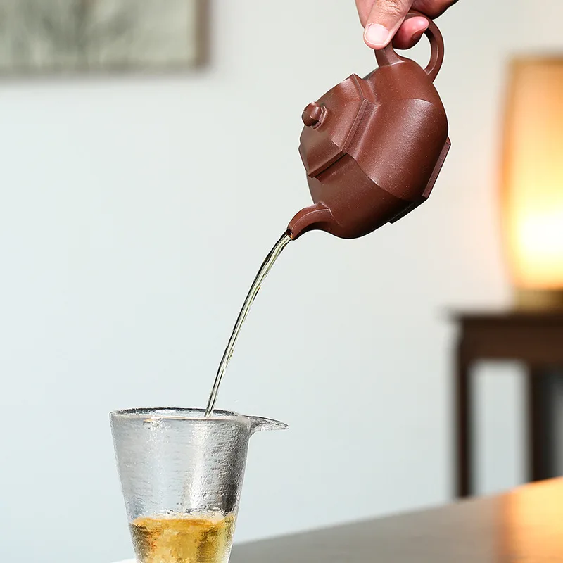 Высокое качество Shunfeng Yixing Zisha чайник чайный сервиз руда нижний желоб зеленый