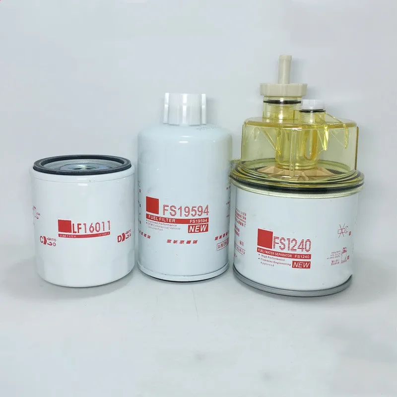 Разделение топливной воды LF16011 FS19594 FS1240 масляный фильтр топливный фильтр для Cummins B3.3 Shanhe 80 Intelligent Lovol Liugong