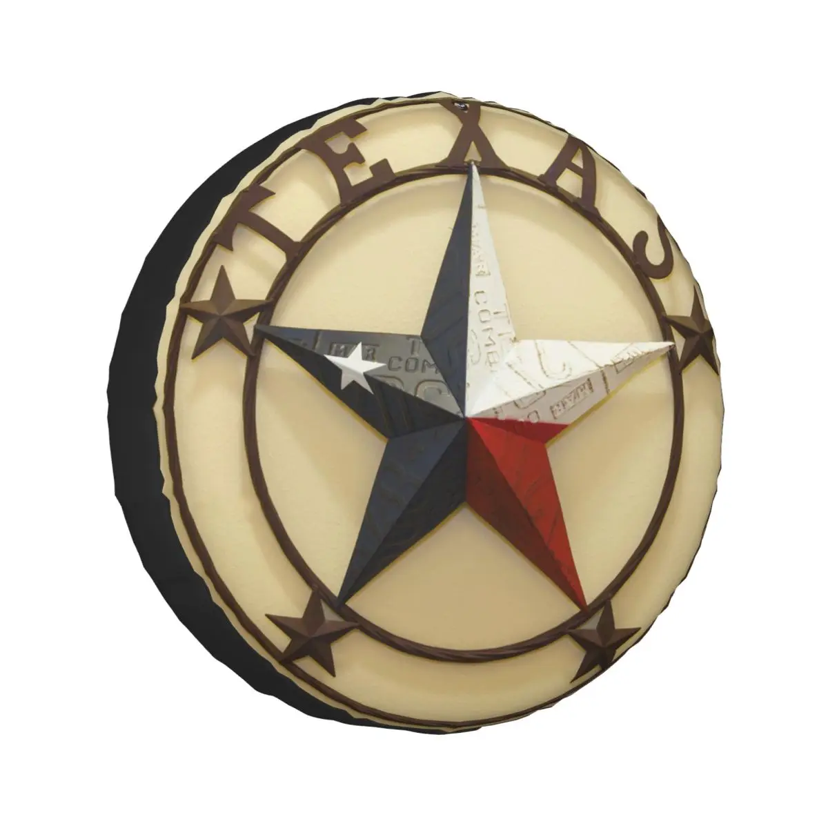 

Western Texas Stars Spare Tire Cover Universal Waterproof Protection Wheel Cover Fit for Jeep Trailer RV SUV Camper Vehicle