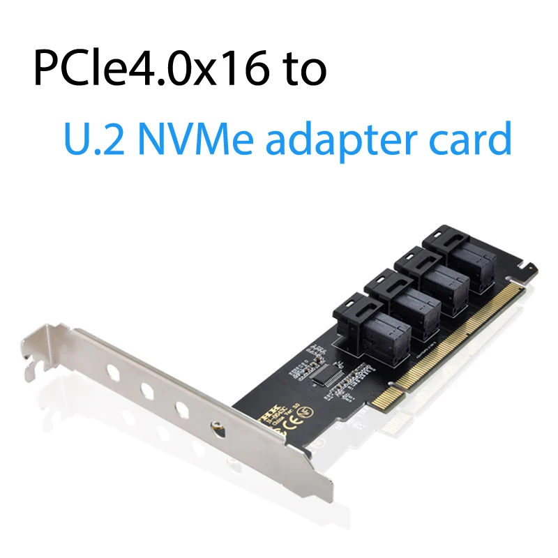 

Full-height bezel PCIe 3.0 4.0 to 4 SFF-8643 disk array card VROC adapter card