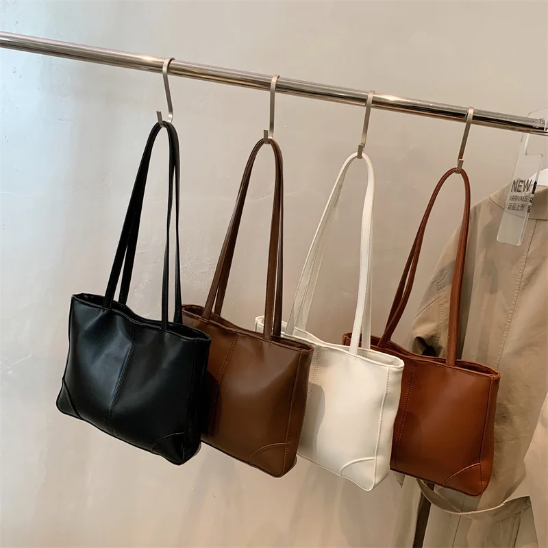 

Shopper totes woman leather handbag simple design shoulder bag daily shopping bags for woman fashion single shoulder tote