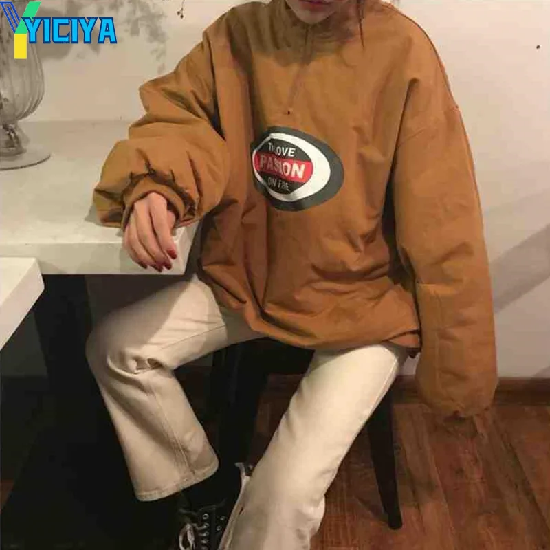 YICIYA 2023 New Winter Jacket For Women Casual Loose Female Clothing Stand-neck Parkas Ins Fashion Warm Coat Streetwear Lady Top