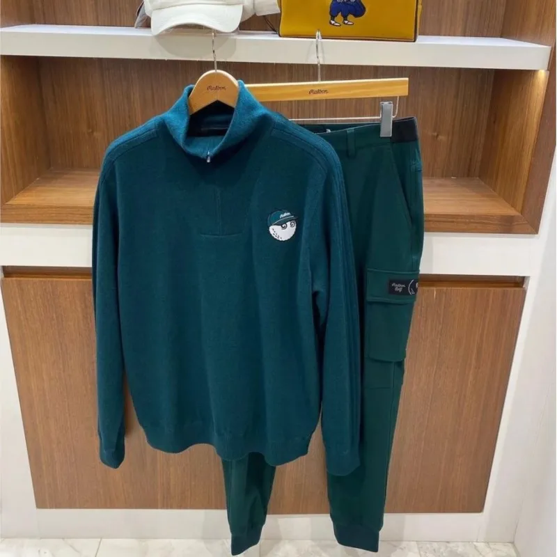 【 Presale 】Men's Long-Sleeve Soft Touch Quarter-Zip Sweater Thickening With windproof lining