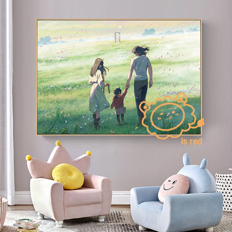 zę imię Suzume Anime plakat filmowy Japońskie anime Druk na płótnie Dekoracja ścienna Malarstwo do dekoracji pokoju domowego