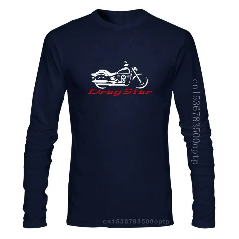 

Mens Clothing T-shirt For Biker Classic Japanese Motorcycle Fans DragStar Tshirt Drag Star Motorcycle Moto 100% Cotton For