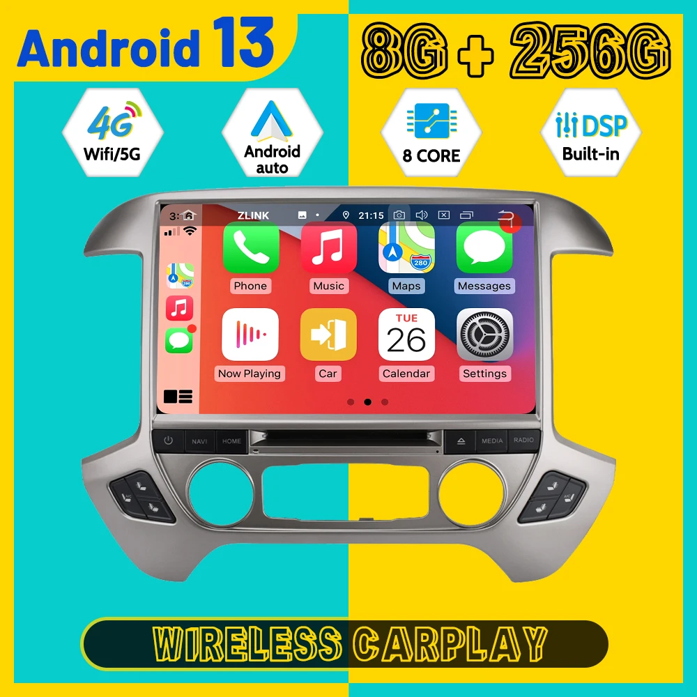 13 3 ''для Chevrolet GMC 2014-2018 Автомобильный GPS мультимедийный плеер автомобильный