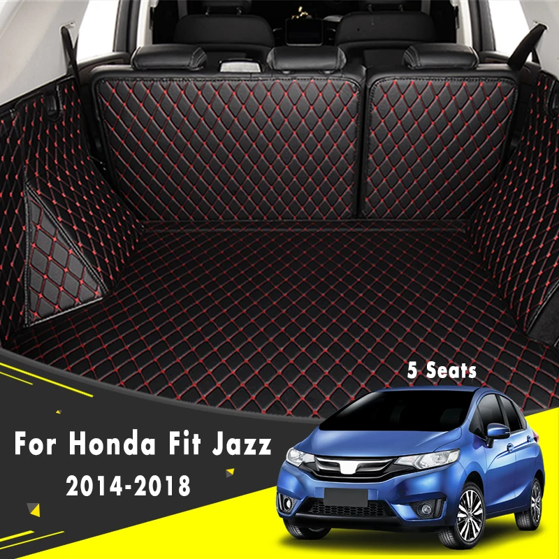 

For Honda Fit Jazz (5 Seats) 2020 2019 2018 2017 2016 2015 2014 Car Rear Trunk Liner Cargo Boot Mats Carpets Interior Accessory