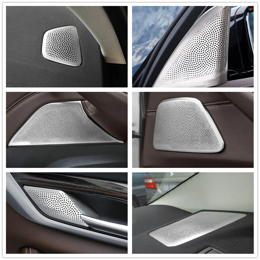 For BMW 5 Series G30 2018-2021 Accessories Car Pillar A Stereo Speaker Door Speaker Audio Loudspeaker Cover Trim