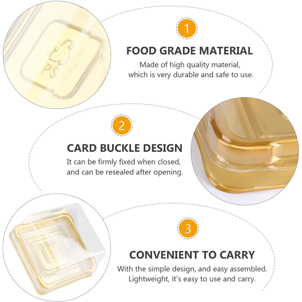 Упаковочная коробка Купол Яичный желток Хрустящая упаковка Маффины Пончики