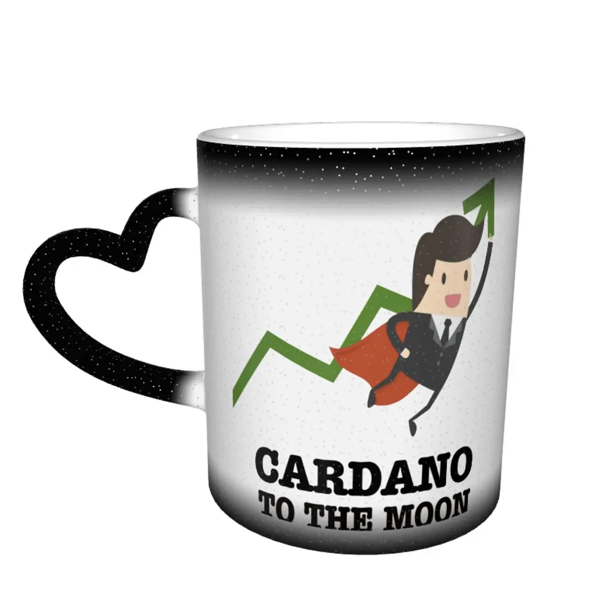 

Color Changing Mug in the Sky Cardano Coin To The Moon Funny Graphic Binance Coin Ceramic Heat-sensitive Cup Graphic Milk cups