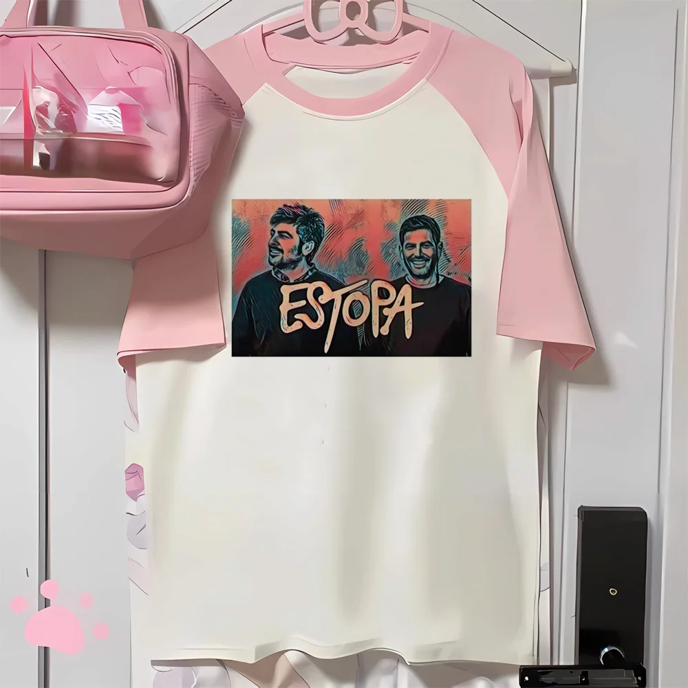 Estopa футболка женская аниме графический комикс футболки для девочек y2k одежда
