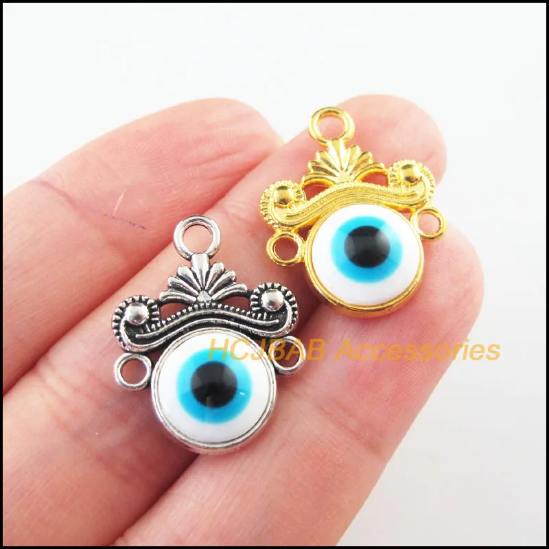 12 шт., позолоченные тибетские посеребренные коннекторы для подвесок, 18 х23 мм