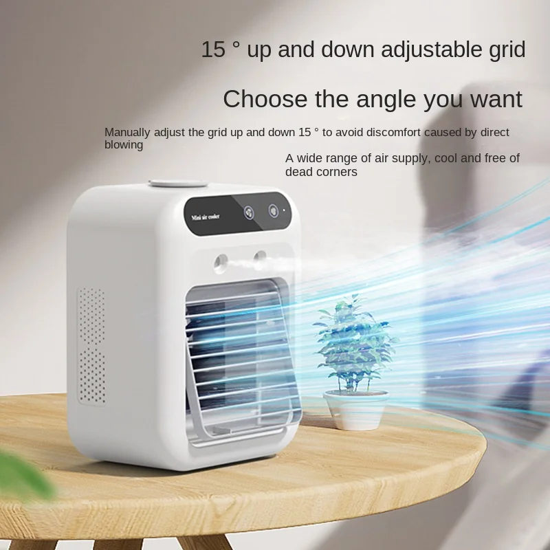 

Household small air conditioning fan Portable refrigeration spray air cooler Humidifying electric fan Desktop mobile cooling fan