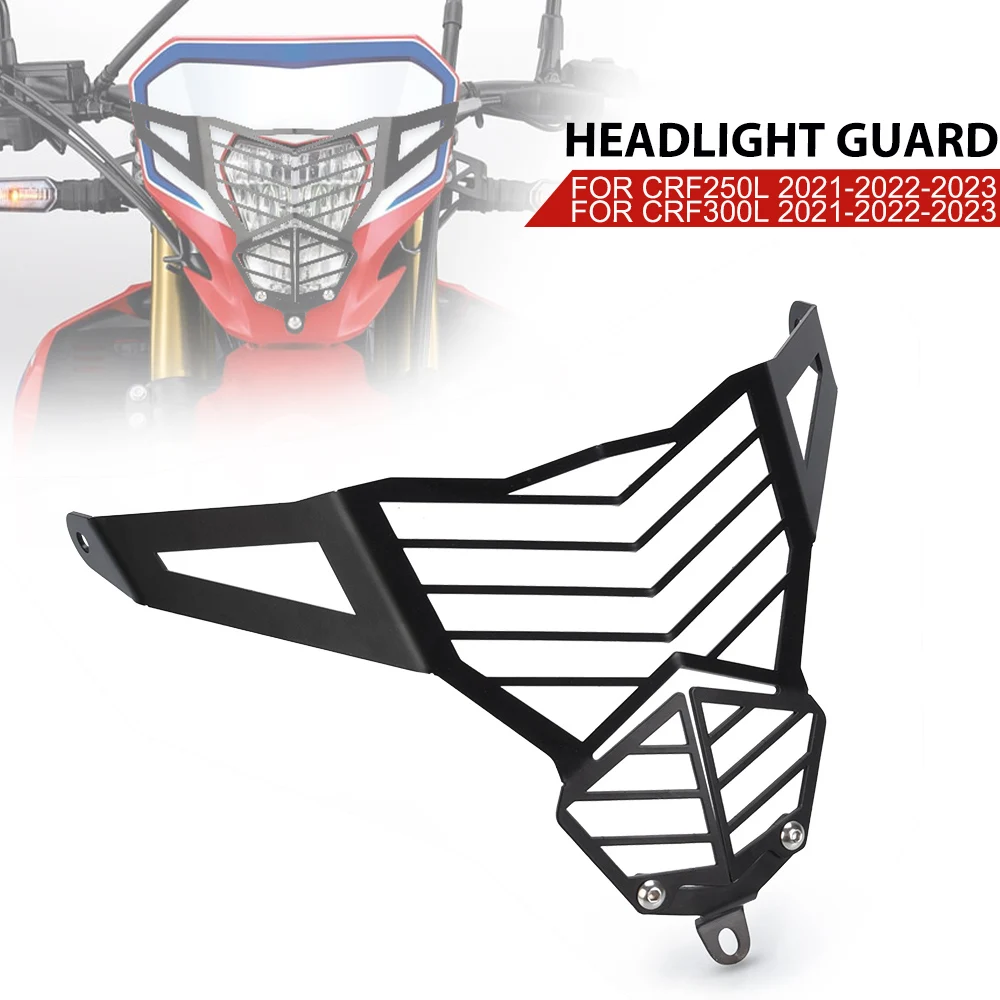 

For Honda CRF250L CRF300L 2021 2022 2023 CRF250 CRF300 L Motorcycle Accessories Headlight Grill Guard Lamp Light Protector Cover