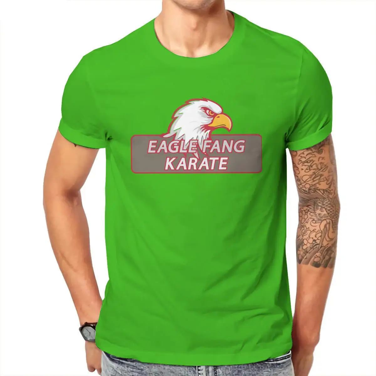 

Wholesale Eagle Fang Karate Angry Eagle Fashion RoundCollar New Fitness Mens Clothes 124592