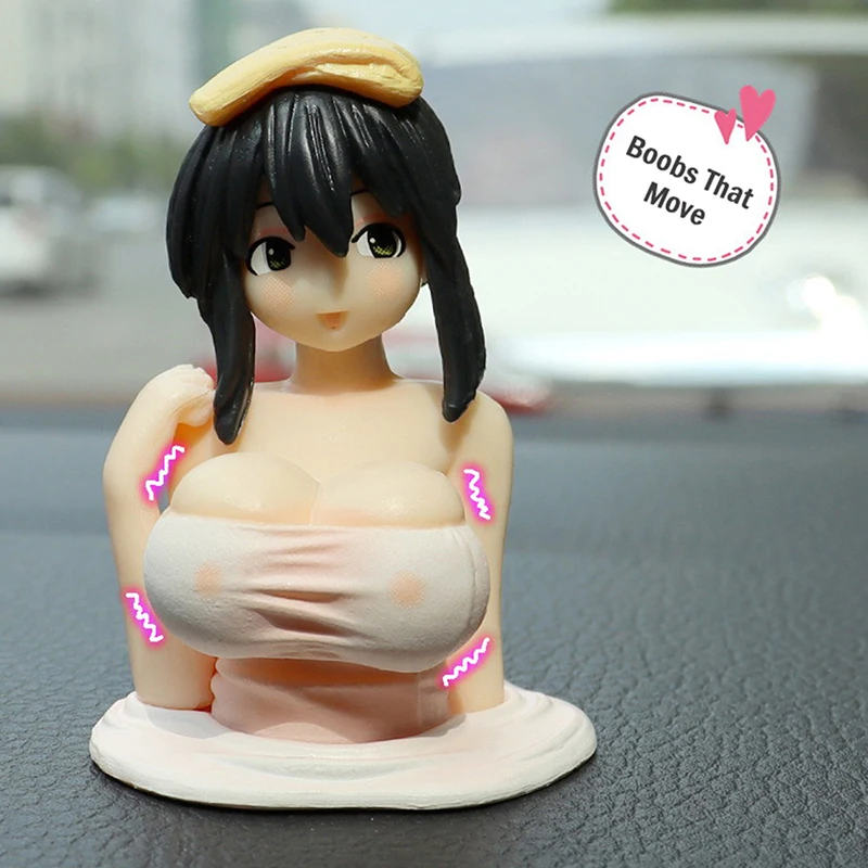 

Cute Chest Shaking Girls Car Ornaments Car Dashboard Car Accessories Interior