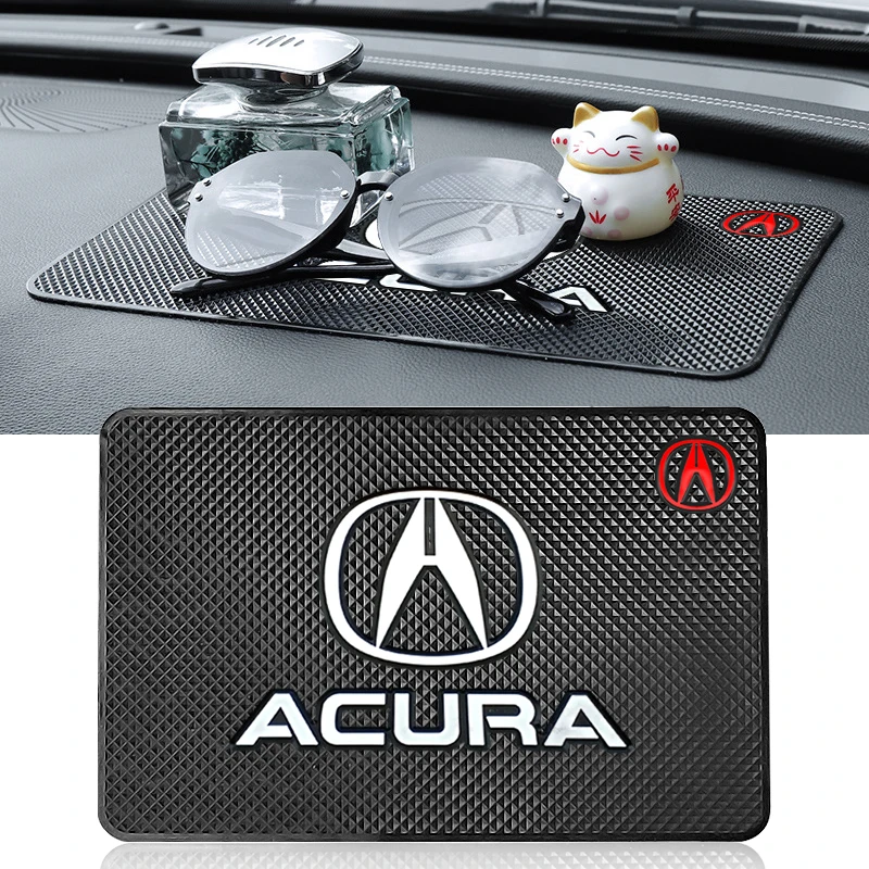

1pcs Car Interior Non Slip Phone Mat Anti-slip Silicone Pads for Acura Integra TL TLX ILX RL NSX ZDX MDX RDX TSX RSX RLX