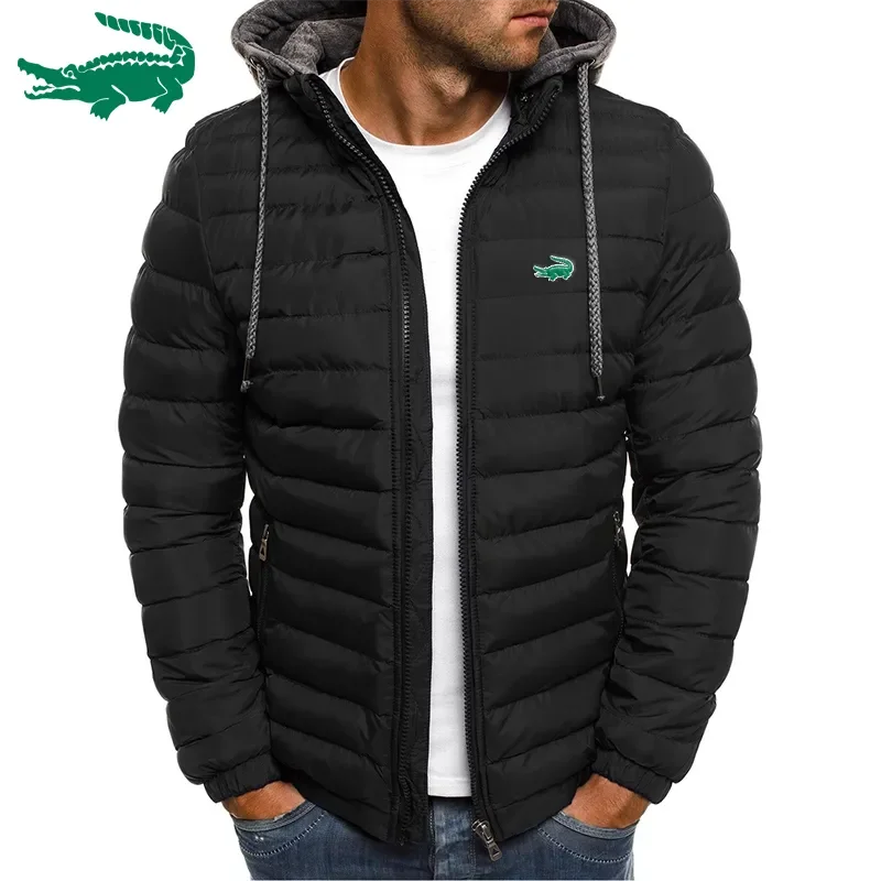 

Мужская хлопковая куртка на молнии, с вышивкой, на осень/зиму