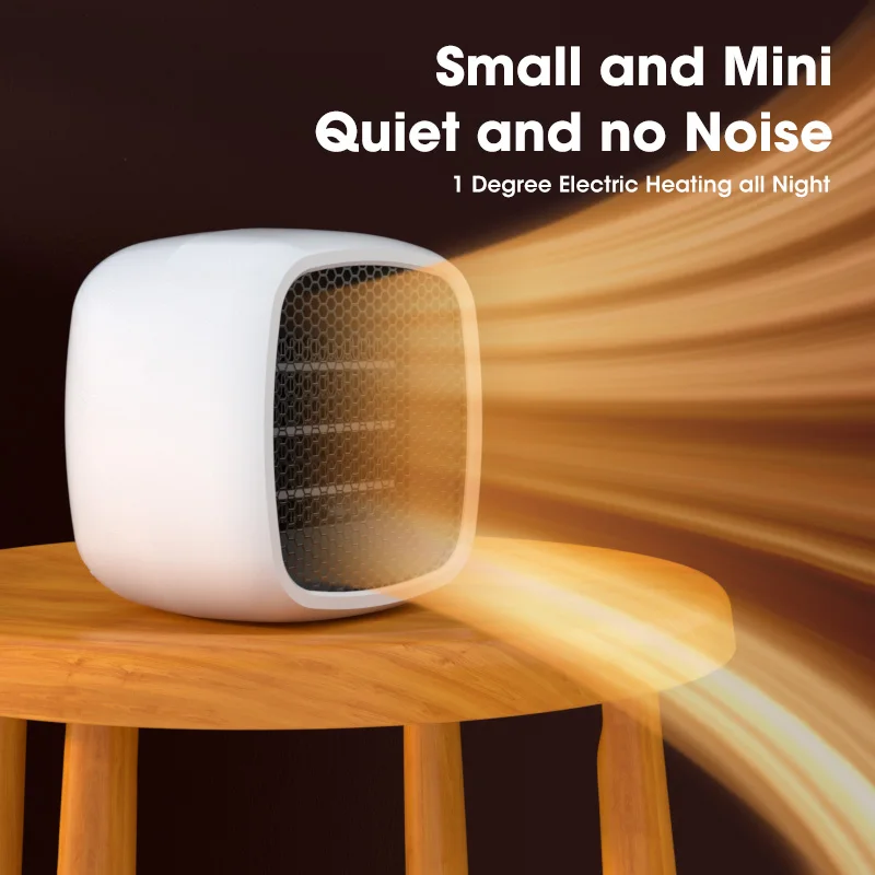 

800W Mini Electric Heater Portable Desktop Fan Heater Heating Warm Air Blower Home Office Warmer Machine for Winter