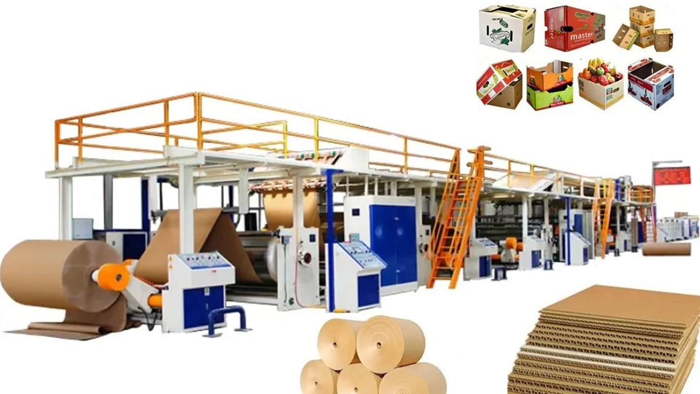 

ABMAC maszyna do produkcji tektury falistej Paper box carton corrugated cardboard Production Line