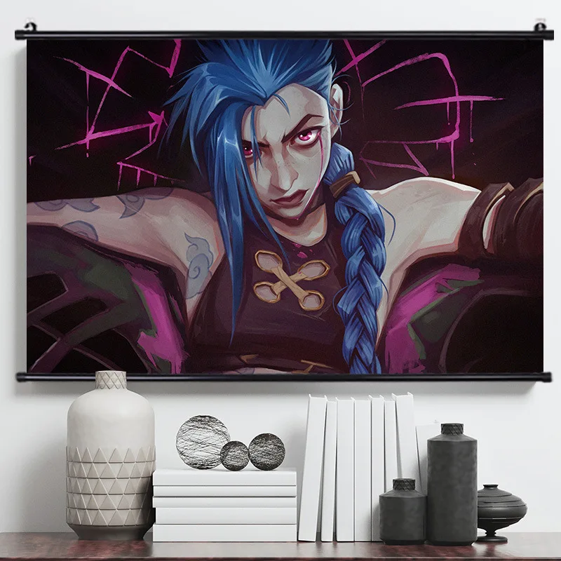 

1pc Original Poster Decoration Painting Hot Game League of Legends Hanging Art Canvas for Living Room Party Playroom Decor