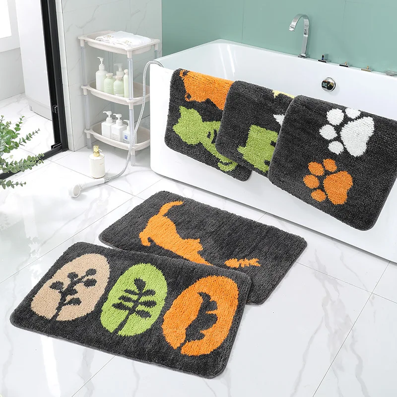 

Flocking bathroom mat kitchen doorway water-absorbent non-slip mat home bedroom foot mat carpet floor mat