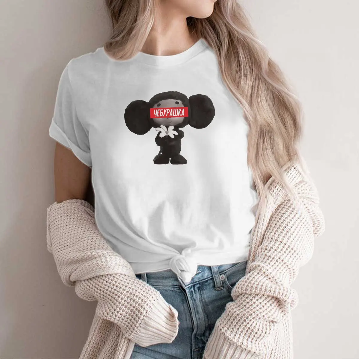 

Футболка Cheburashka мужская с надписью «Cheburashka Essential»