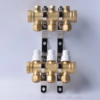 underfloor water heating system brass manifolds actuator valve mainfold