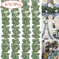 531 packs 6 5 feet artificial eucalyptus vines fake plants wreath garland eucalyptus for wedding banquet garden home decora