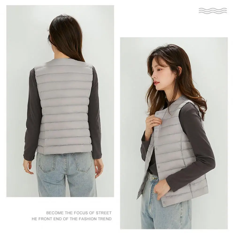 Женская зимняя куртка без рукавов женский пуховик с подкладкой для улицы работы