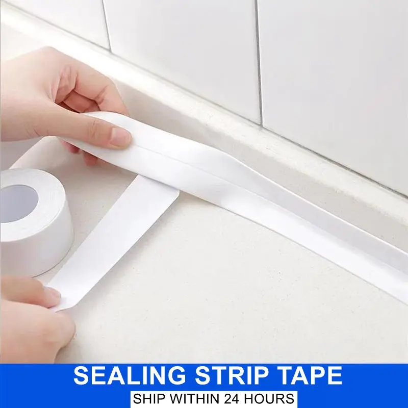 3.2M Bathroom Shower Wall Sealing Strip Tapes PVC Kitchen Waterproof Mildew Proof Sink Joint Crevice Stickers Corner |