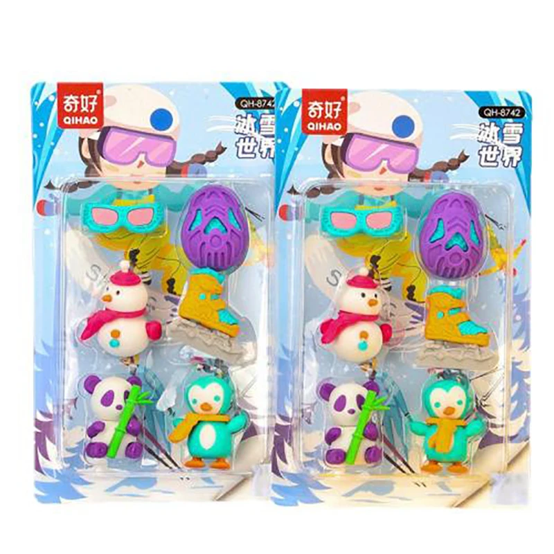 

Ice and Snow World Children's Eraser Three-Dimensional Disassembly Set Gift Box Kindergarten Gifts Pupils' Stationery