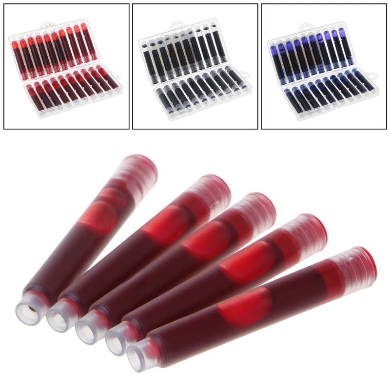 

2022 New 20 Pcs Replaceable Fountain Pen Ink Cartridge Refill Ink Sac Universal Design