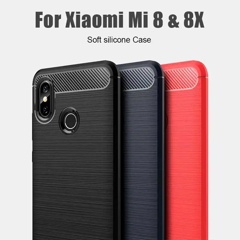 

Nonmeio Shockproof Soft Case For Xiaomi Mi 8 Lite 8X Phone Case Cover