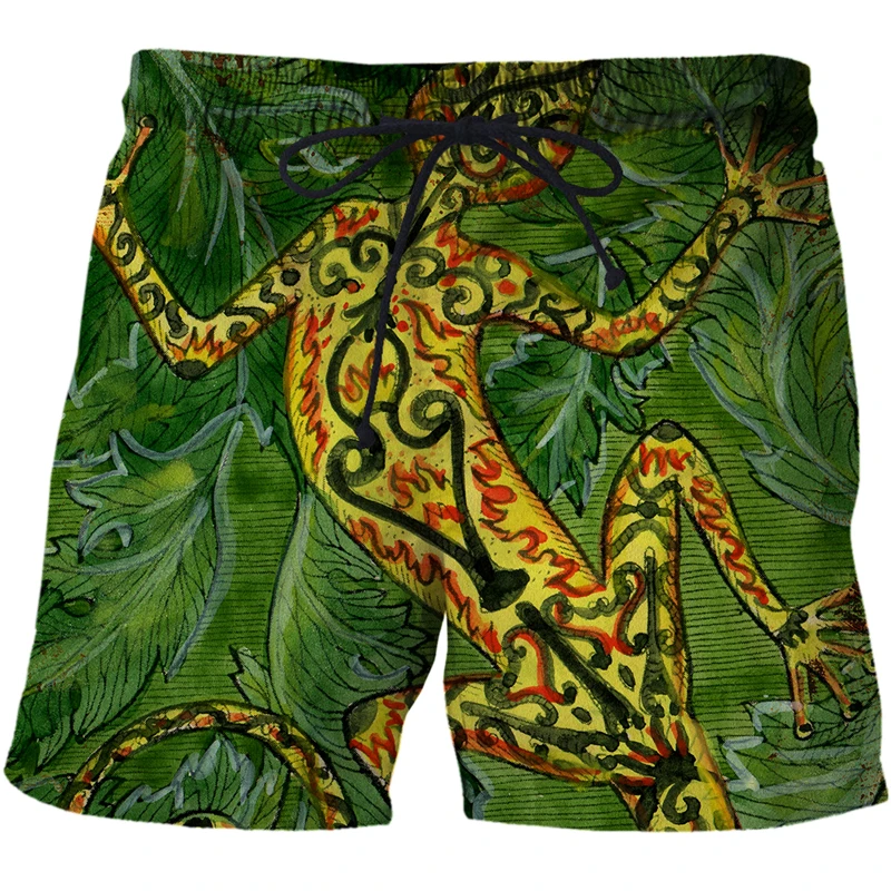 Мужские пляжные шорты с 3D-принтом быстросохнущие штаны для фитнеса принтом