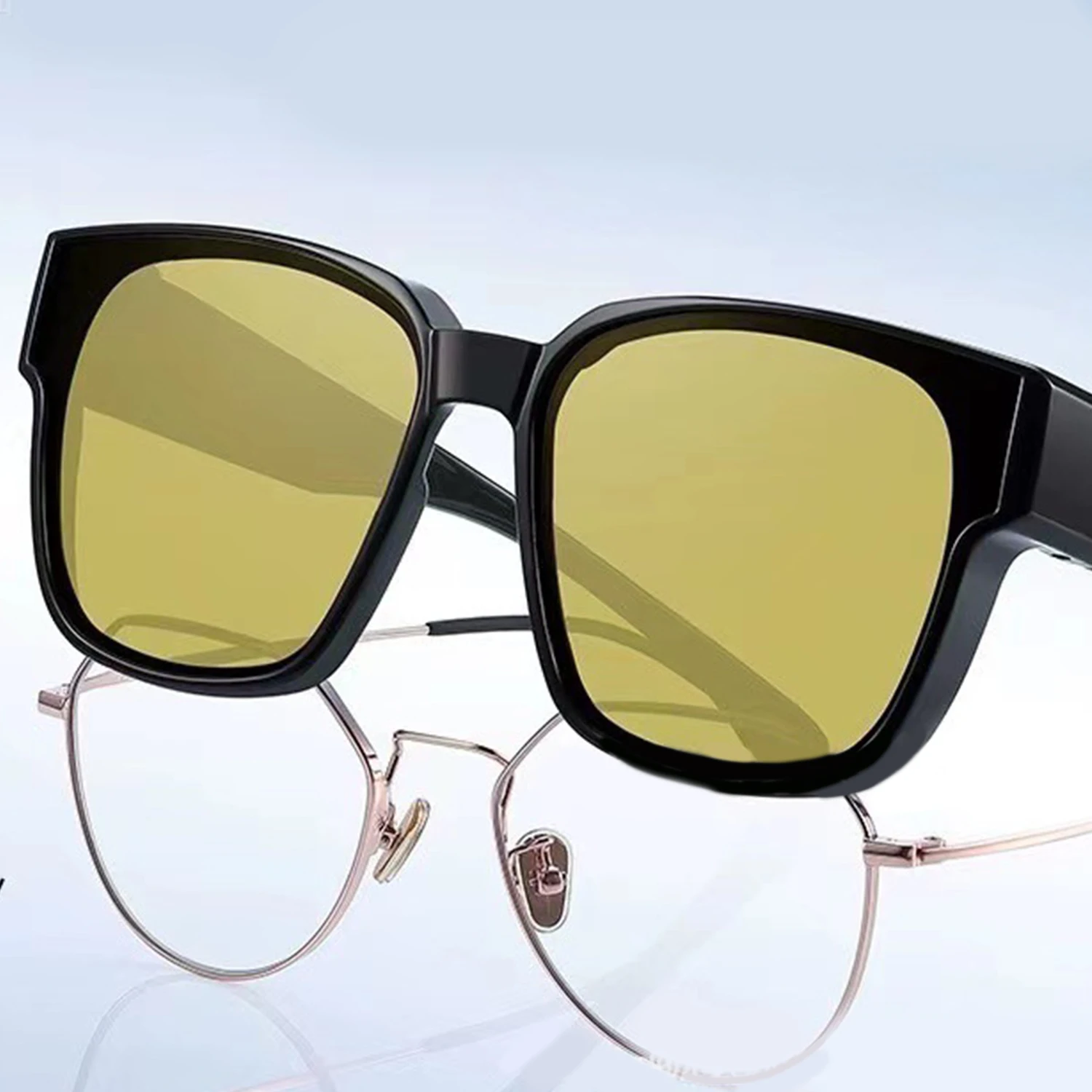 Новинка модные поляризационные солнцезащитные очки для близорукости по рецепту