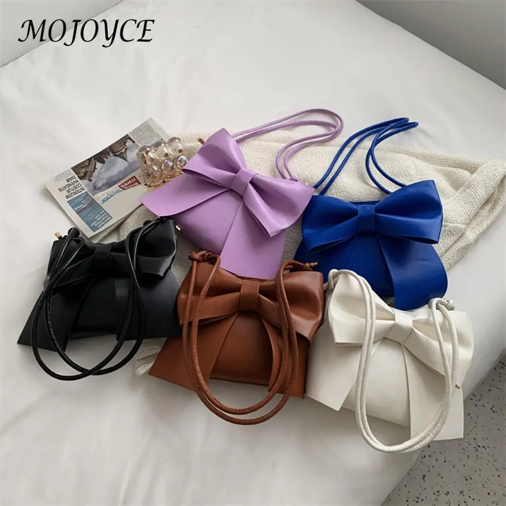 

Big Bow Shoulder Messenger Bags Top-Handle Handbags Tote Phone Holder Female Small Purse for Women Girls Traveling