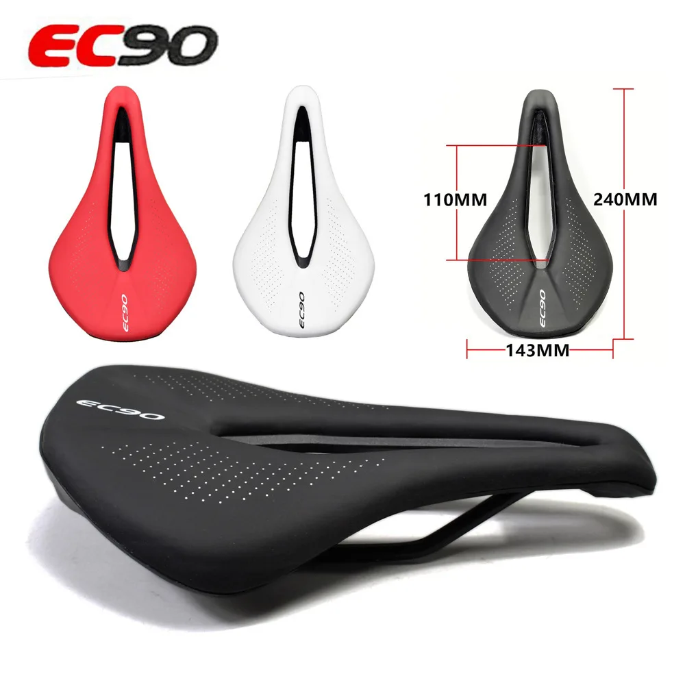 

EC90 Bicycle Saddle MTB PU Ultralight Breathable Comfortable Seat Cushion Racing Saddles Bike Accessories Parts Components Seats