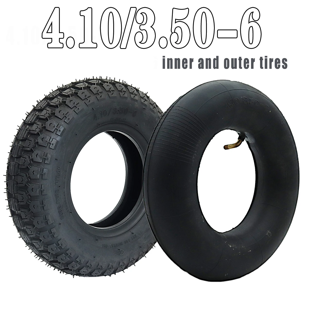 

Elderly Scooter Tire 4.10/3.50-6 Inner and Outer Tire Electric Scooter Tricycle Wheel 3.50-6