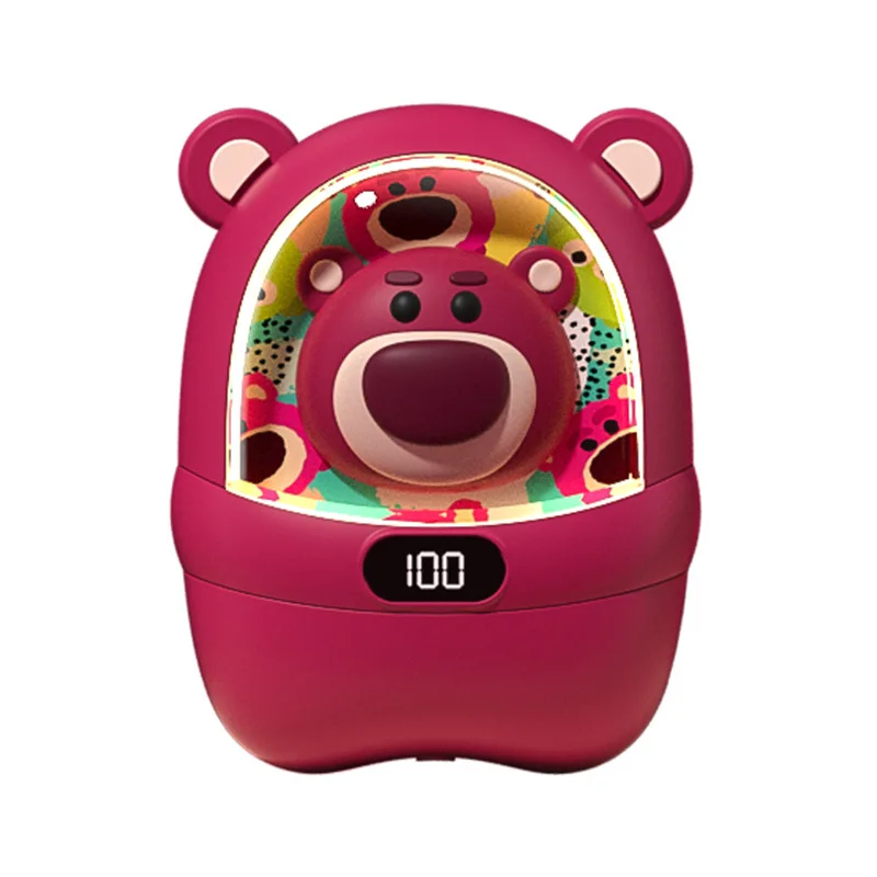 Новинка 2024 года мультяшный клубничный медведь Микки 2 в 1 теплая рука регулировка