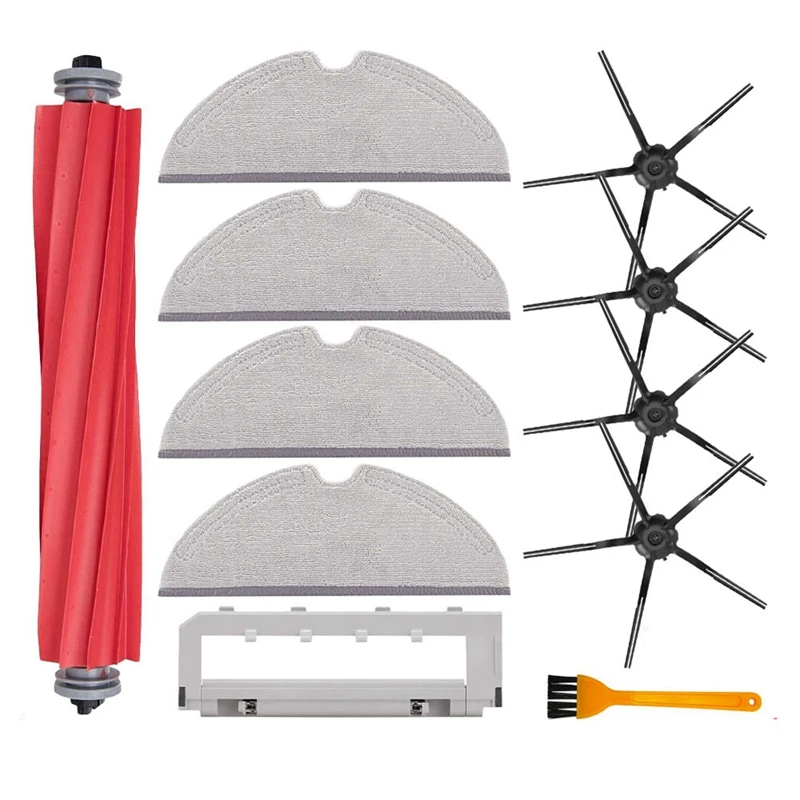 

11Pcs Accessories For Xiaomi Roborock T8 Main Roll Brush Mop Rag Side Brush Vacuum Cleaner Spare Kits Parts